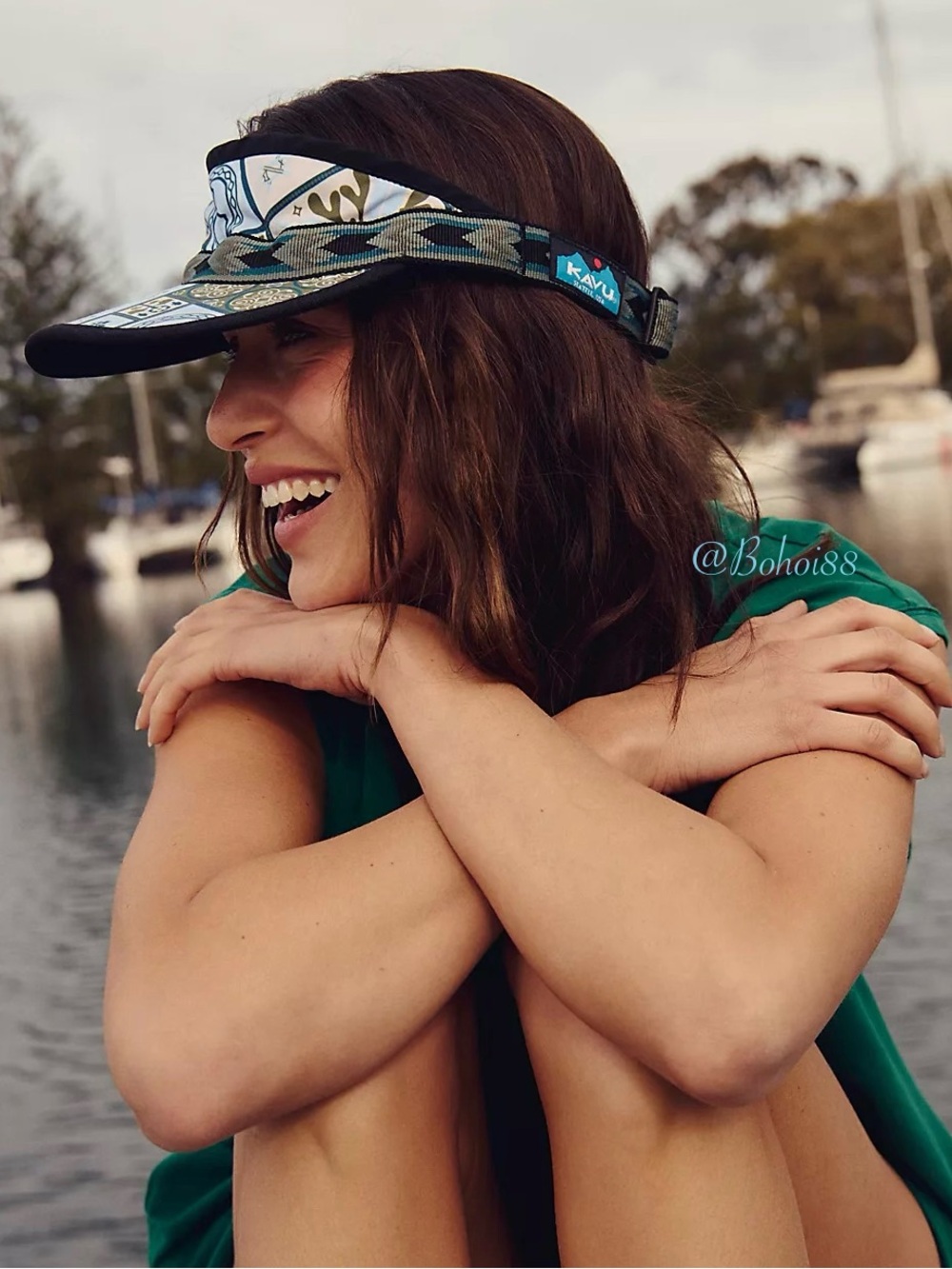 NWT Free People x KAVU Strap Visor Hat